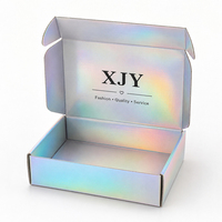 Boîtes cadeaux en papier irisé XJY avec couvercles, boîtes d'expédition en carton ondulé pour l'emballage, l'expédition et le stockage