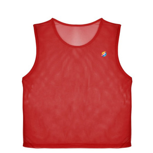 Chaleco Deportivo Unisex de Malla 100% Poliéster, Color Rojo Liso, Precio al por Mayor - Product Image 1