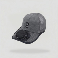 Casquette de baseball unisexe personnalisable avec panneau solaire et chargeur USB, ventilateur électronique intégré, légère, respirante, 3 réglages, pour sports de plein air