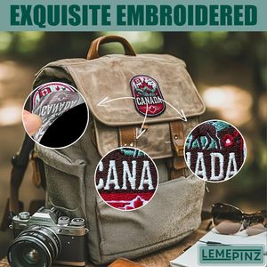Patch brodé personnalisé Canada 3 pouces thermocollant ou à coudre, applique en tissu pour voyage, cadeaux - Product Image 4