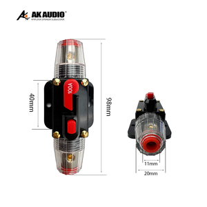 Amplificateur de voiture 4 canaux classe AB AK-F04 12-36V avec porte-fusible ANL 100A, lumière LED, SNR 91-100dB, <span class=keywords><strong>FR</strong></span> 20-20kHz pour borne négative - Product Image 6