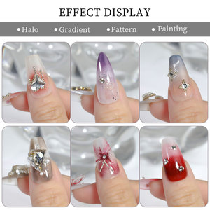 Set de Pinceles para Degradado Ombre en Arte de Uñas, Pincel de Punteado con Punta Angulada, Mango de Madera Roja, Herramienta para Mezclar Esmalte de Gel UV, <span class=keywords><strong>Manicura</strong></span> DIY - Product Image 3