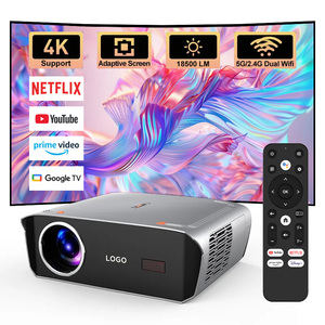 โปรเจคเตอร์ A9 GTV รับรองโดย <span class=keywords><strong>Google</strong></span> จากโรงงาน OEM ความสว่าง 1850ANSI รองรับ <span class=keywords><strong>Chromecast</strong></span> ระบบ Android 14 NFC โปรเจคเตอร์ LCD LED 4K พร้อมรีโมทสั่งงานด้วยเสียงผ่านบลูทูธ - Product Image 1