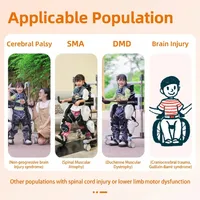 Exosquelette médical pour membres inférieurs pour les maladies de la myoparesie atrophique (SMA) et du myoparesie musculaire dégénérative (DMD), robot de rééducation pour les lésions cérébrales, entraîneur de marche intelligent pour les troubles neuromusculaires