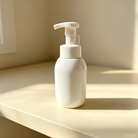 En stock, flacon pompe à mousse à pression rapide de 300 ml, flacon à mousse unique en forme de PET, flacon distributeur de nettoyant facial