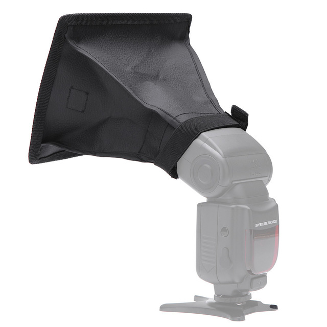 New Portable Mini Foldable SLR Camera External Speedlite Universal Soft Cover Flash Softbox 15*17 cm Flash Light Diffusers