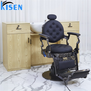 Sillón de Barbero Hidráulico Giratorio Invertible KISEN para Peluquería al por Mayor - Product Image 4