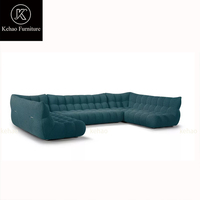 Canapé modulaire en tissu de luxe de conception italienne pour salon, canapé sectionnel pour appartement, villa, meubles de loisirs
