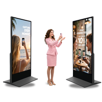 Pantallas de Señalización Digital de 43 Pulgadas, Android WIFI, Gestión Remota, Pantalla LCD de Alto Brillo, Funcionamiento Continuo 7/24 para Tiendas Minoristas y Centros Comerciales