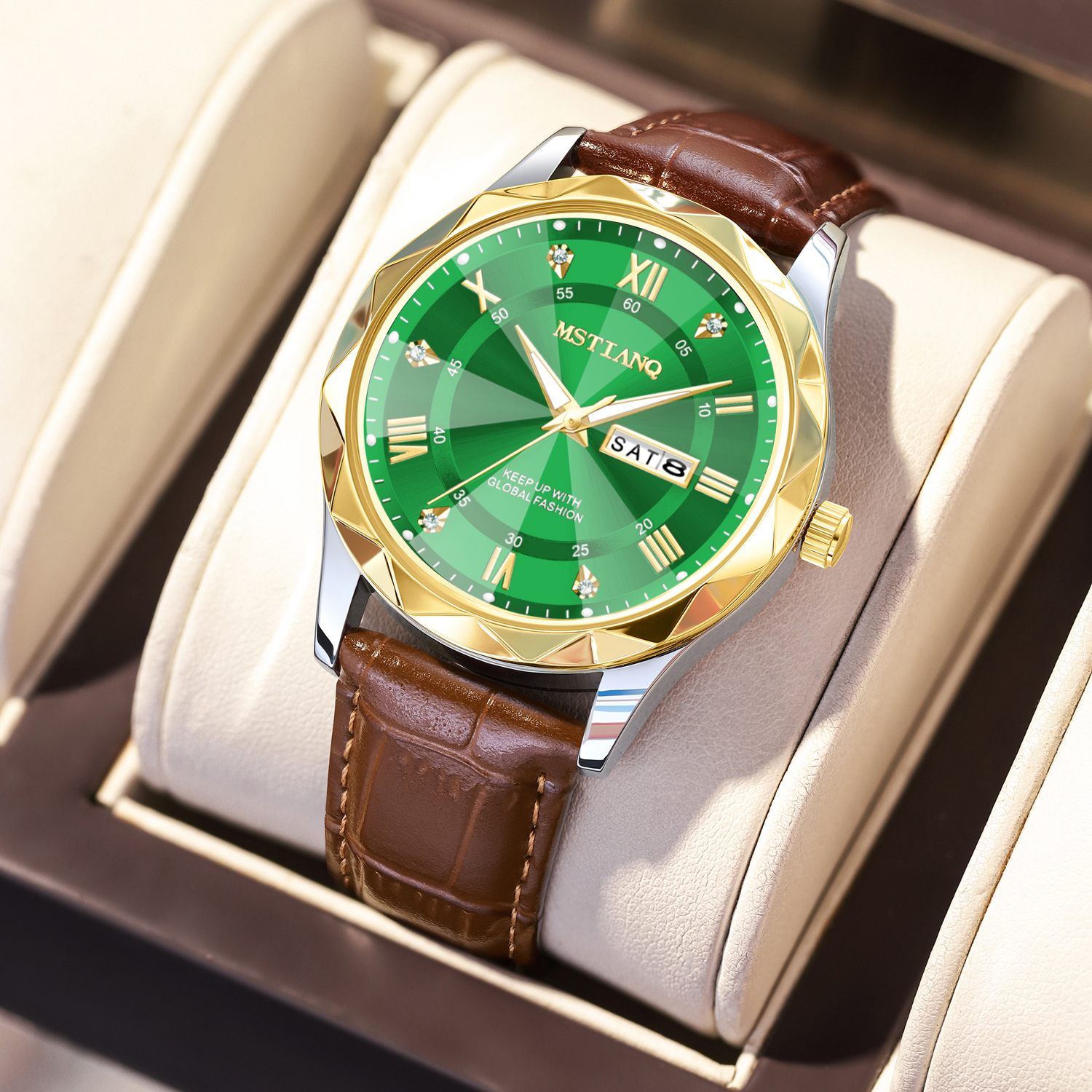 Coffee Belt Gold Green