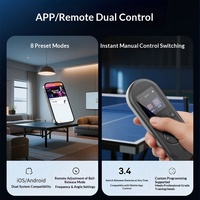 Mesin Pelontar Bola Tenis Meja Double Fish Super Generasi Kedua Plus Smart Dual-Control Adjustable Arc Multifungsi Portabel