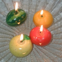 Fruitvormige handgemaakte biologische milieuvriendelijke geurkaarsen, schattige novelty aroma kaarsen, lage minimale bestelhoeveelheid voor Vaderdag, Diwali, thuisgebruik