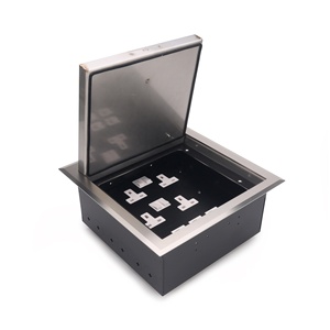 IP66 Waterproof Floor <b>Socket</b> Box with Stainless Steel Lid and Recessed Power Outlet Design - Product Image 4