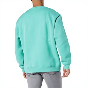 Service OEM Sweat-shirt Homme Coupe Classique Personnalisé en Coton Polaire Uni Col Rond Haute Qualité Écologique Style Urbain Hiver - Product Image 6