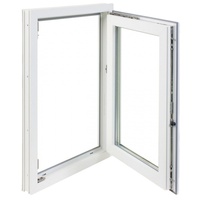 Fenêtre à battants en PVC/UPVC au design moderne, type rideau suspendu, moustiquaire magnétique, ouverture horizontale, à bascule, pour applications scolaires