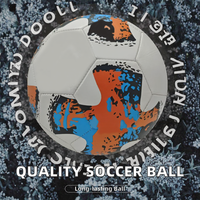 Ballon de football personnalisé de haute qualité en PVC et PU, taille 5, ballon d'entraînement officiel avec option de logo personnalisé
