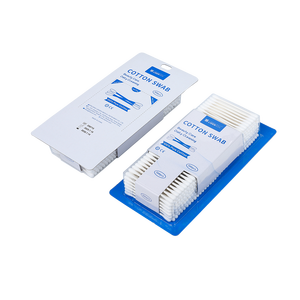 Hisopos de Algodón Desechables de Doble Cabeza Ecológicos, 300 Unidades/Caja, Palitos de Papel, Hisopos de Algodón con Blister - Product Image 2