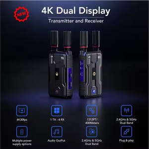 USD252 Livraison Gratuite 4K Portée 400 mètres Émetteur-Récepteur Vidéo Sans Fil Extenseur 1 TX prenant en charge 5 RX VRRIIS W097 <span class=keywords><strong>Pro</strong></span> - Product Image 3