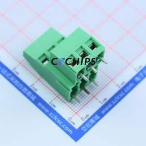 1725041 Screw Terminal Block Through hole Component (THT),P=5.08mm Connector 5.08mm Green Through Hole 6P - Product Image 1