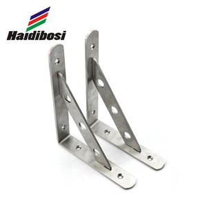 Soporte Triangular de Acero Inoxidable Haidibosi de 5 mm de Grosor, Soporte de Estante Pulido para Montaje en Pared - Product Image 1