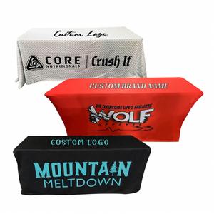 Custom Printed Portable <b>Table</b> Cloth Cover 6Ft <b>Table</b> Cover <b>Round</b> <b>Table</b> Cloths - Product Image 1