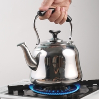Bouilloire sifflante en acier inoxydable de qualité supérieure, ensemble théière, bouilloire à thé en acier inoxydable, bouilloire sifflante pour faire bouillir l'eau