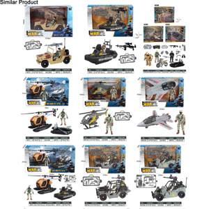 Jouets militaires pour garçons, camion <span class=keywords><strong>militaire</strong></span> réaliste, hélicoptère, kayak, bateau, moto, figurines d'<span class=keywords><strong>action</strong></span>, armes, équipements, cadeaux pour enfants - Product Image 6