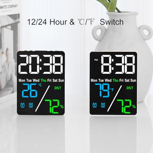 Multifunction LED Alarm <b>Clock</b> Reloj Display Temperature Humidness Digital Table <b>Clock</b> Digital Desk <b>Clock</b> - Product Image 3