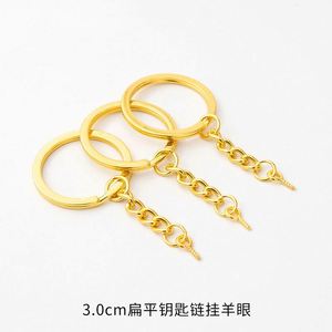 25 28 30mm Schraubstift-Schlüsselringe im Großpack, Schraubösen-Schlüsselanhänger, Schlüsselringe zum Aufhängen, Schafaugen-Schrauben, goldene Schlüsselanhänger, Schmuckzubehör - Product Image 5