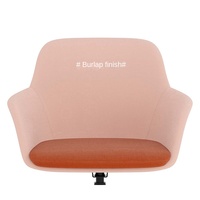 Fauteuil de bureau moderne haut de gamme, avec coussin en tissu commercial et pieds en métal pour zone de réception