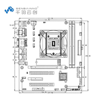 Carte mère LGA1200 H570 Dual Lan I210AT VGA HD SATA3.0 M.2 PCIE3.0 X16 PCIE 3.0 X4 PCI PS2 TPM LPT pour l'automatisation industrielle