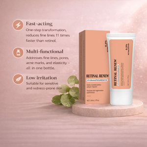 Gel al Retinolo per Donne 50ml, <span class=keywords><strong>Crema</strong></span> e Lozione <span class=keywords><strong>Viso</strong></span> Idratante con Glicerina per Rigenerazione della Pelle, Rassodamento e Rimozione Cicatrici - Product Image 4