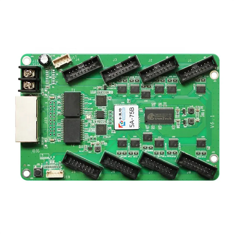 Synchrone Farblicht-Empfangs karte 5A-75B für LED-Vollfarbbildschirm-Controller-Karte