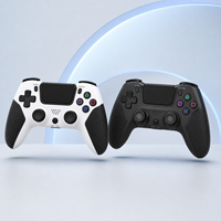 Manette de jeu sans fil PS4 multifonction avec barre lumineuse, double vibration moteur, gyroscope six axes – Manette de jeu en gros pour console