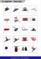 OEM Du201023 Ensemble de feux arrière à LED rouges Pièces pour système d'éclairage de moto pour Boxer CT100 Feux arrière pour moto Vente en gros