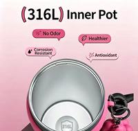 Bouteille d'eau isotherme à double paroi en acier inoxydable 316 de 710 ml, tasse à café, gobelet de voyage, logo personnalisé, corde portable avec paille