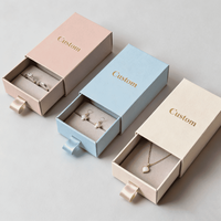 Coffrets cadeaux de bijoux en papier personnalisés de luxe adaptés à l'emballage de petits bijoux tels que bagues et boucles d'oreilles
