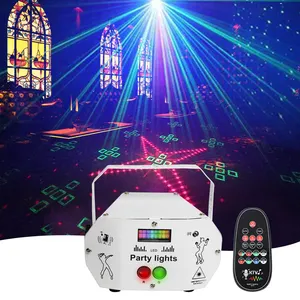 Sound Activated Speed Control Mini 3 in 1 DJ Strobe Lights lazer discoteque dj disco light party lights for bars Nightclub