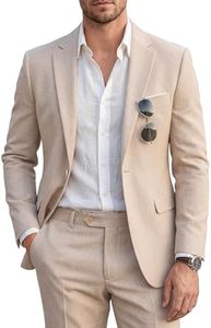 <span class=keywords><strong>Traje</strong></span> de 2 Piezas para <span class=keywords><strong>Hombre</strong></span>, Corte Entallado, Color Sólido, Cierre de un Botón, Casual, para Negocios, Bodas y Fiestas, Conjunto de Blazer y Pantalones - Product Image 1