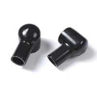 Manchons isolants pour bornes de batterie L10x20x47mm Rouge Noir en PVC souple résistant à l'huile, aux UV et au feu Yueting YD pour fils de 0,5-300mm