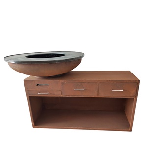 Nouvelle <span class=keywords><strong>Table</strong></span> de Jardin Moderne en Acier Multifonction avec Brasero et <span class=keywords><strong>Plancha</strong></span> Intégrés pour <span class=keywords><strong>la</strong></span> Vente en Gros - Product Image 3