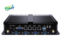 ELSKY SPC450 Mini PC industriel Intel Core I5 5200U DDR3 6COM 10USB 4*LAN sans ventilateur Nouveau Kiosque en libre-service