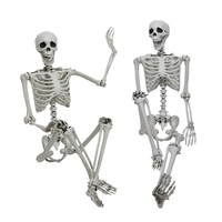 Vente en gros d'articulations effrayantes mobiles à la mode décoration de la vie complète du corps fantôme Halloween squelette humain à vendre