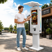 Kiosque de paiement en libre-service extérieur à écran tactile Android IP65, imprimante thermique de reçus, kiosque de commande automatique pour restaurant