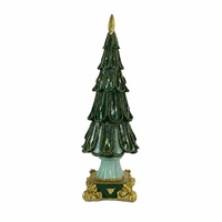 Sapin de Noël en résine peint à la main pour table, décoration de Noël pour bureau et maison
