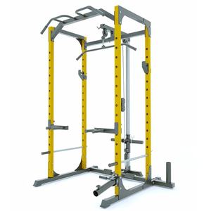 Support de musculation multifonctionnel rack de squat <span class=keywords><strong>cage</strong></span> de rack de puissance avec poulies tout-en-un entraîneur fonctionnel avec système de pulldown lat - Product Image 2