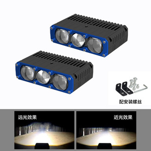 <b>Led</b> Dual Beam External Light 3-Eye <b>Led</b> <b>Spot</b> Lamp Aluminum Alloy Body For Off-Road Vehicle - Product Image 5