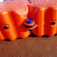 Dock flottant en plastique anti-corrosion, matériau de protection de l'environnement, dock flottant pour lac, offre spéciale