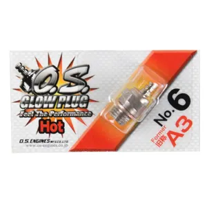 100% Genuíno RC Peças Glow Plug OS O.S. O ex-A3 No.6 #6 padrão faísca vela faísca quente para RC carro caminhão Nitro motor