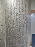 Revêtements muraux en pierre flexible en argile écologique personnalisés pour murs extérieurs et intérieurs, motif tissu brut